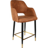 Durafurn Sorbet Counter Stool - Black Metal 650h Legs