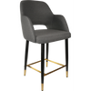 Durafurn Sorbet Counter Stool - Black Metal 650h Legs