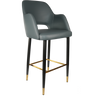 Durafurn Sorbet Stool with Black Metal 750h Legs