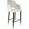 Durafurn Sorbet Stool with Black Metal 750h Legs