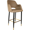 Durafurn Sorbet Stool with Black Metal 750h Legs