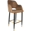 Durafurn Sorbet Stool with Black Metal 750h Legs