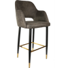 Durafurn Sorbet Stool with Black Metal 750h Legs
