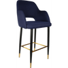 Durafurn Sorbet Stool with Black Metal 750h Legs