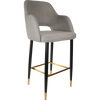Durafurn Sorbet Stool with Black Metal 750h Legs