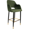 Durafurn Sorbet Stool with Black Metal 750h Legs