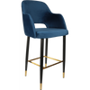 Durafurn Sorbet Stool with Black Metal 750h Legs