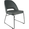 Durafurn Semifreddo Chair - Black Sled Base/Anthracite Vinyl