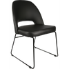 Durafurn Semifreddo Chair - Black Sled Base/Black Vinyl