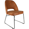 Durafurn Semifreddo Chair - Black Sled Base/Tan Fabric