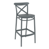 Siesta Cross Bar Stool 75cm (Dry Bar Height) - Anthracite