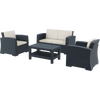 Siesta Monaco Lounge Set - Anthracite with cushions