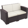 Siesta Monaco Lounge Sofa - Chocolate with cushion