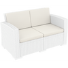 Siesta Monaco Lounge Sofa - White with cushion