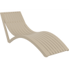 Siesta Slim Sun Lounger - Taupe