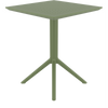 Siesta Sky Folding Table 60 Square - Olive Green
