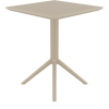 Siesta Sky Folding Table 60 Square - Taupe