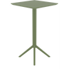 Siesta Sky Folding BAR Table 60 Square - Olive Green