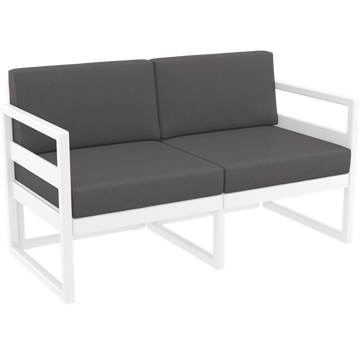 White / Dark Grey Etisilk Cushion