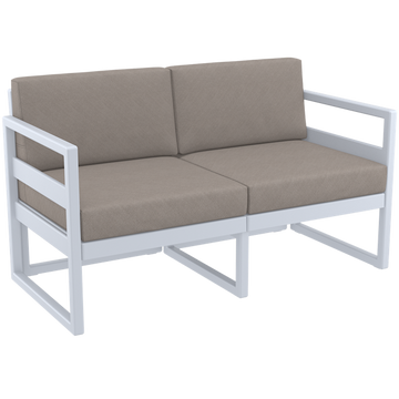 Silver Grey / Light Brown Etisilk Cushion