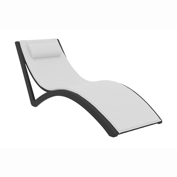 Black / White Seat Cushion with Pillow