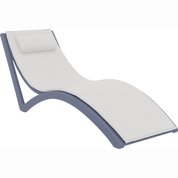 Anthracite / White Seat Cushion with Pillow