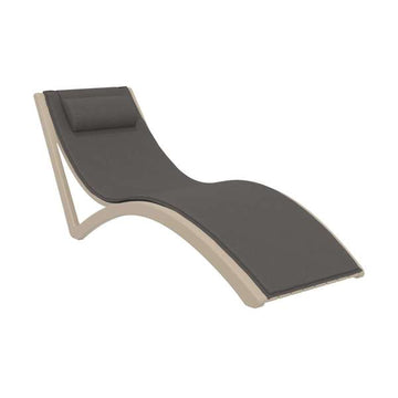 White / Dark Grey Seat Cushion with Pillow