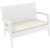 Siesta Miami (Tequila) Lounge Sofa - White with Cushion