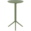 Siesta Sky Folding BAR Table 60 Round - Olive Green