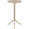 Siesta Sky Folding BAR Table 60 Round - Taupe