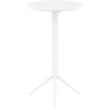 Siesta Sky Folding BAR Table 60 Round - White