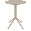 Siesta Sky Folding Table 60 Round - Taupe