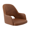 Bourbon Armchair Shell - Tan Fabric