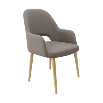 Oak Round Legs / Nougat Vinyl