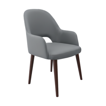 Wenge Round Legs / Stone Vinyl