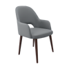 Bourbon Armchair - Taupe? with Wenge Round Legs