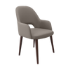 Bourbon Armchair - Taupe? with Wenge Round Legs