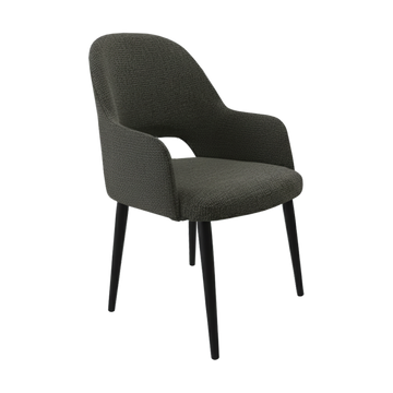 Black Round Legs / Anthracite Fabric
