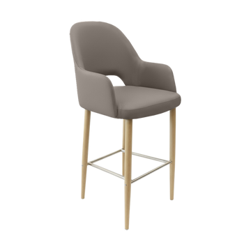 Oak Round Legs / Nougat Vinyl