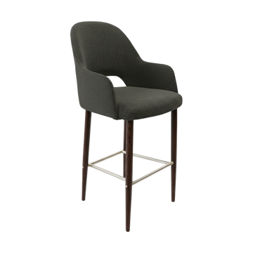 Wenge Round Legs / Anthracite Fabric
