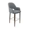 Bourbon 750mm Barstool - Taupe with Wenge Round Legs