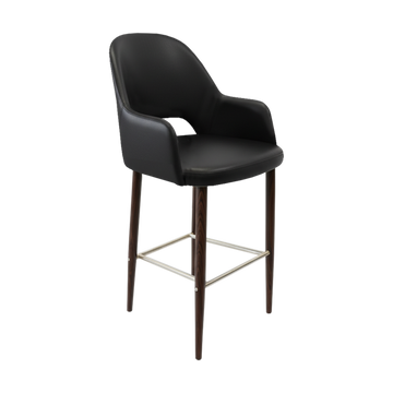 Wenge Round Legs / Black Vinyl