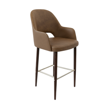 Wenge Round Legs / Mocha Fabric