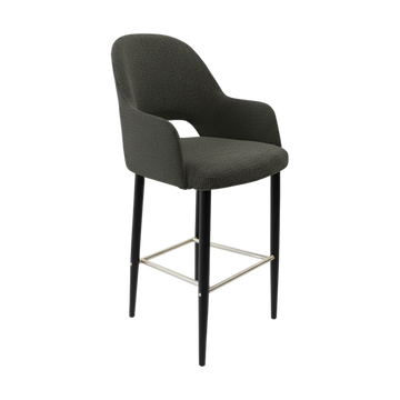 Black Round Legs / Anthracite Fabric