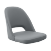 Crescent Chair Shell - Stone Vinyl