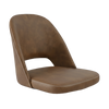 Crescent Chair Shell - Mocha Fabric