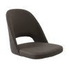 Crescent Chair Shell - Charcoal Fabric