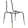 Durafurn Tiramisu Chair Frame - Black/Brass Tip