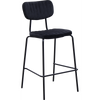Durafurn Tiramisu Barstool - Black Frame / Black Velvet