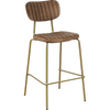 Durafurn Tiramisu Barstool - Brass Frame /  Mocha Fabric